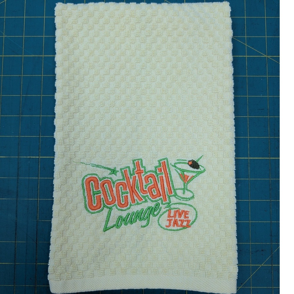 Cocktail Lounge Live Jazz Kitchen Bath Bar Hand Towel